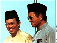 Anwar and Mahathir